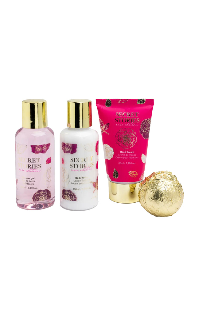 Coffret bain - Rose & pivoine - Corps - 4 produits