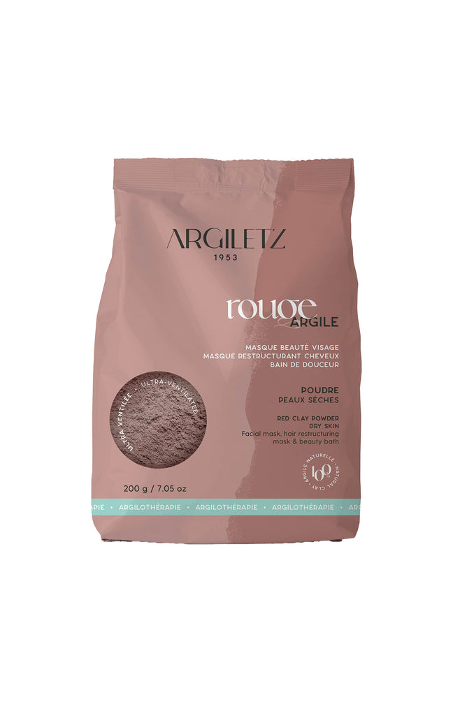 Masque argile rouge - Visage & cheveux - 200 g