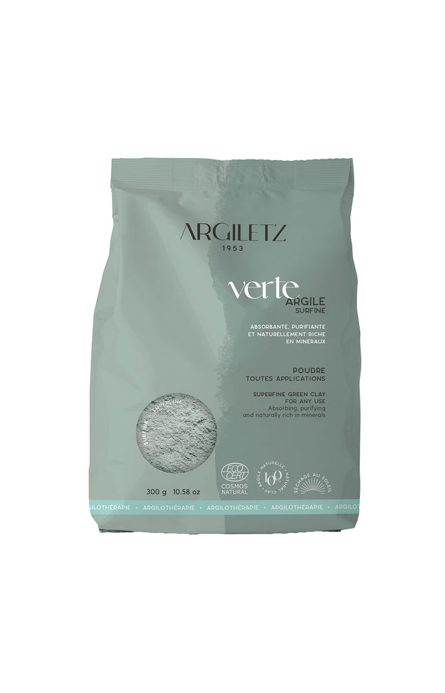 Argile verte surfine - Absorbante & puirifiante - 300 g