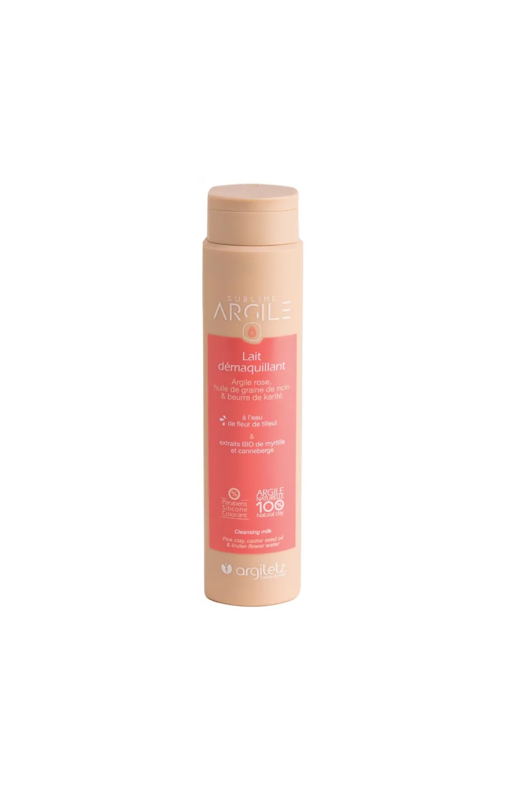 Lait démaquillant - Argile rose - Visage - 200 ml