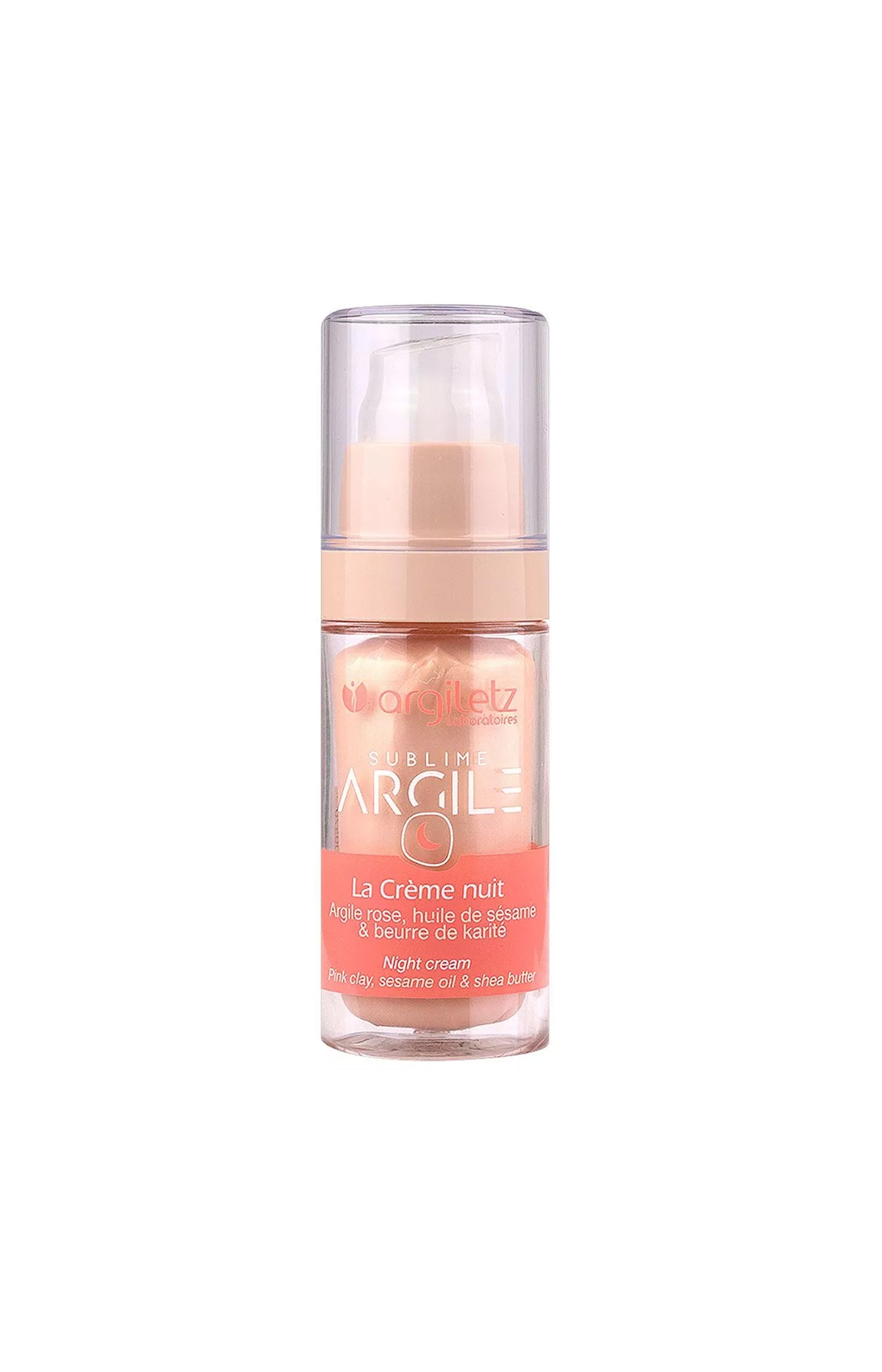 Crème de nuit - Argile rose - Visage - 30 ml