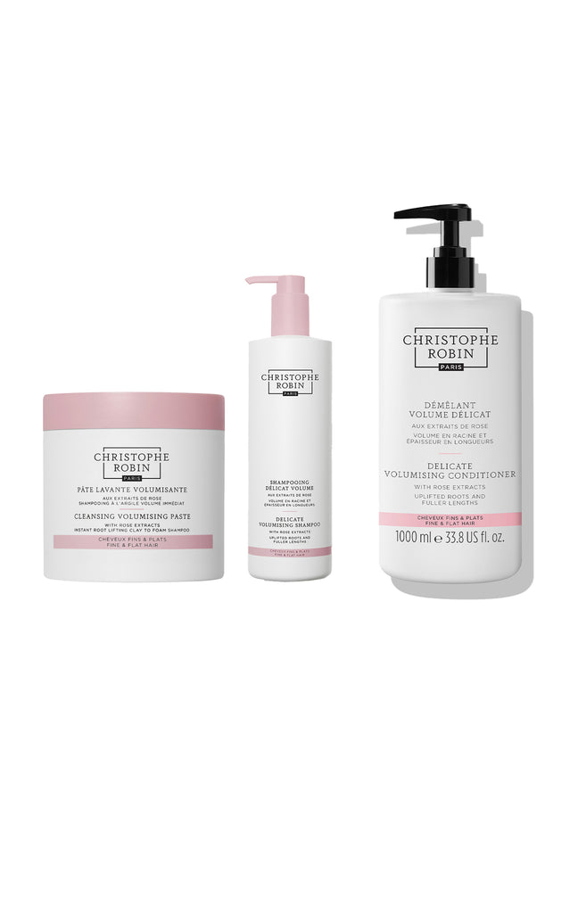 Shampoings volumisants & démêlant - Extraits de Rose - 3 produits