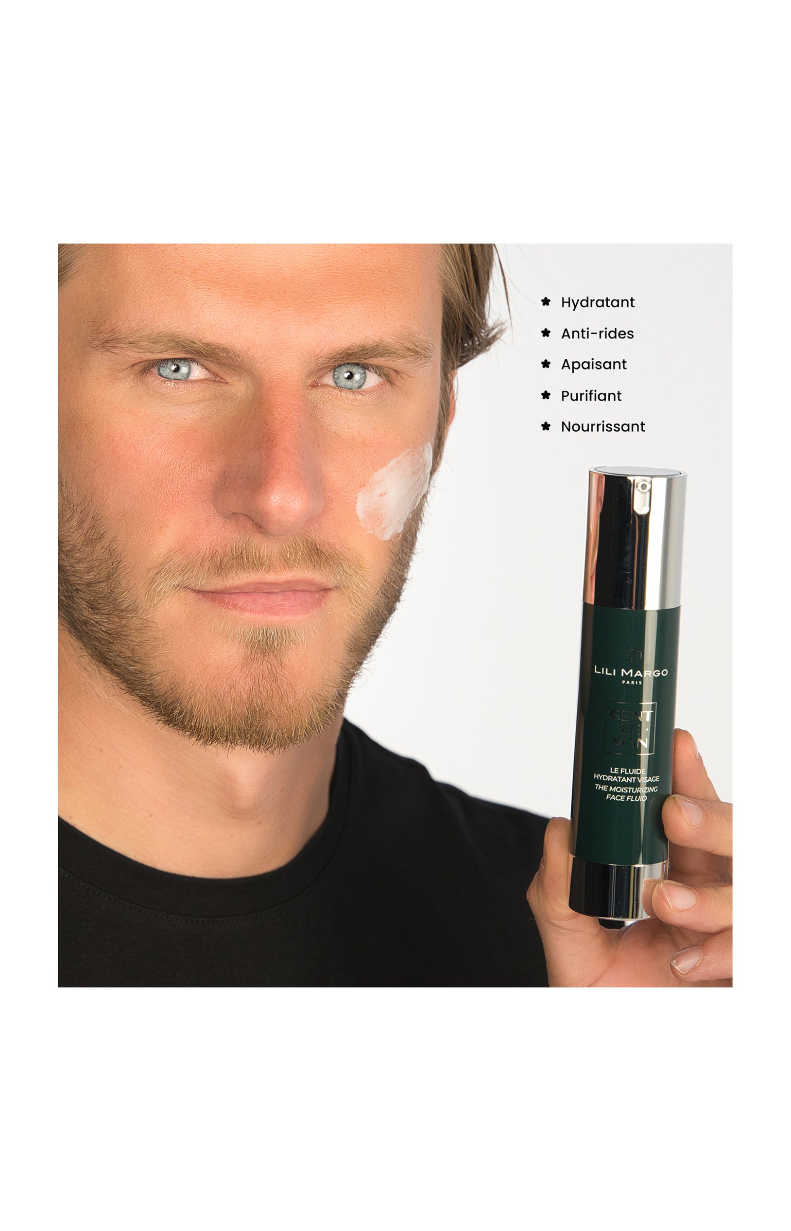 Crème hydratante - Gentleman - Homme - Visage - 50 ml