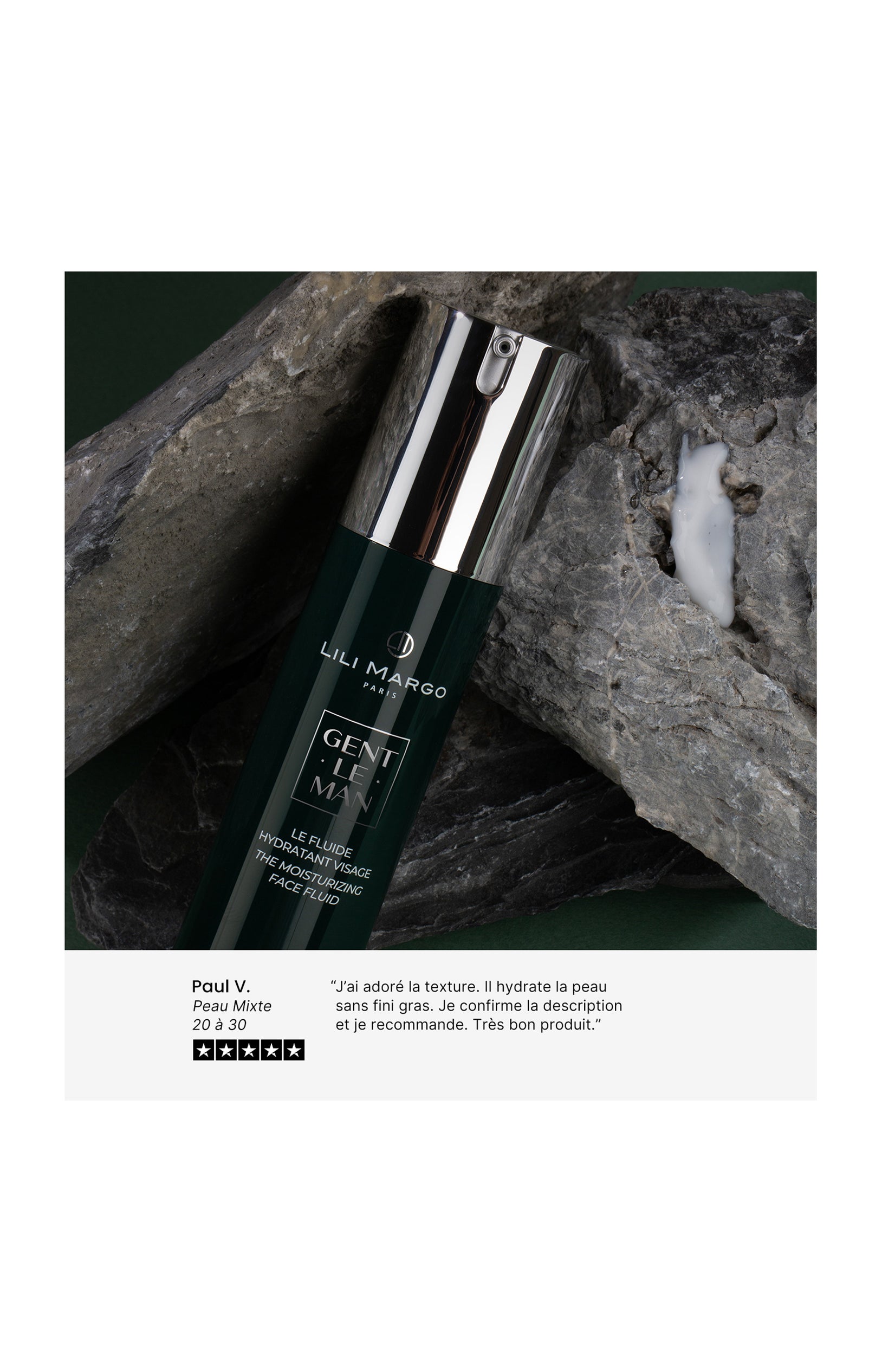 Crème hydratante - Gentleman - Homme - Visage - 50 ml