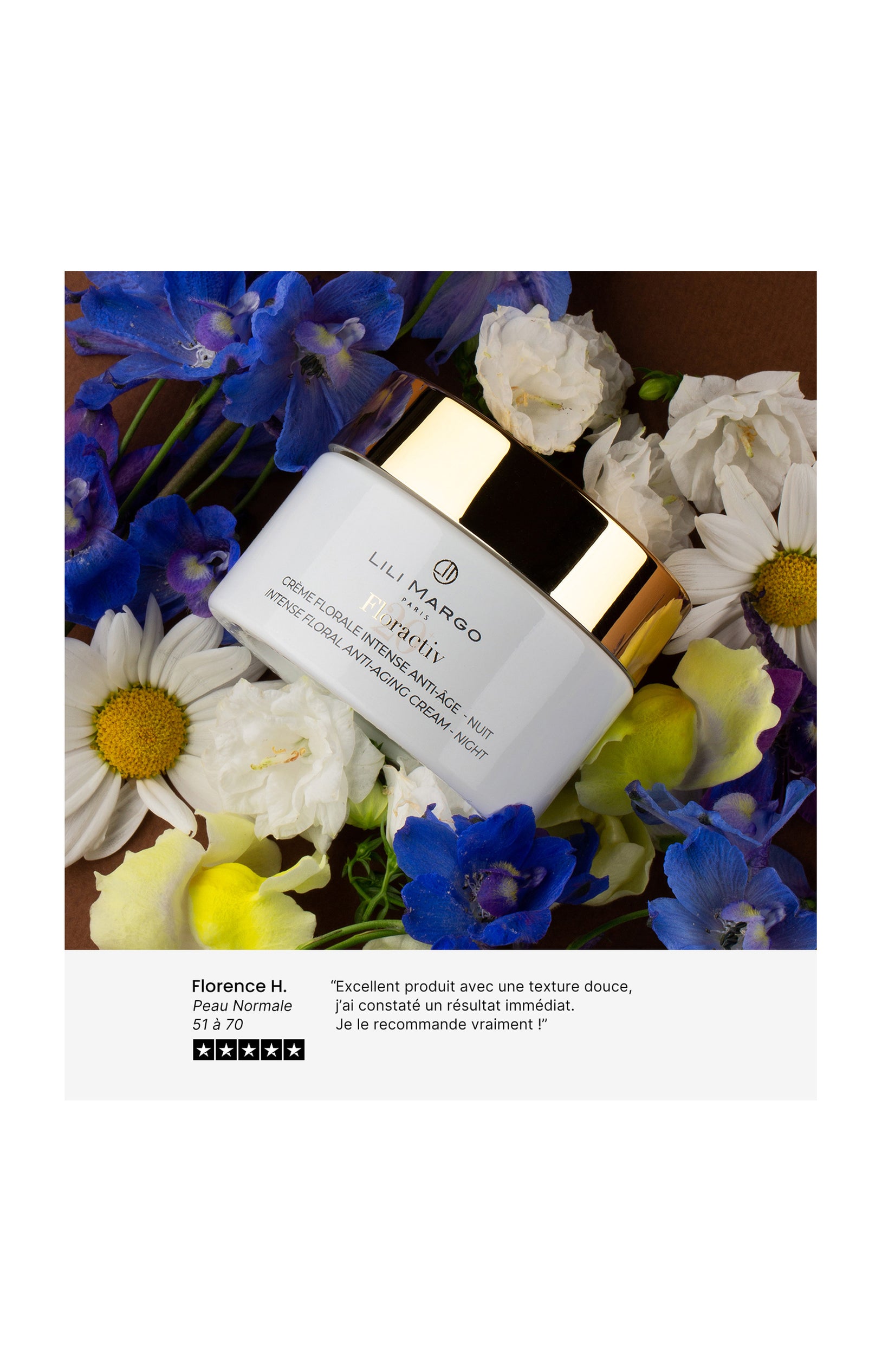 Crème de nuit anti-âge - Floractiv - Visage - 50 ml