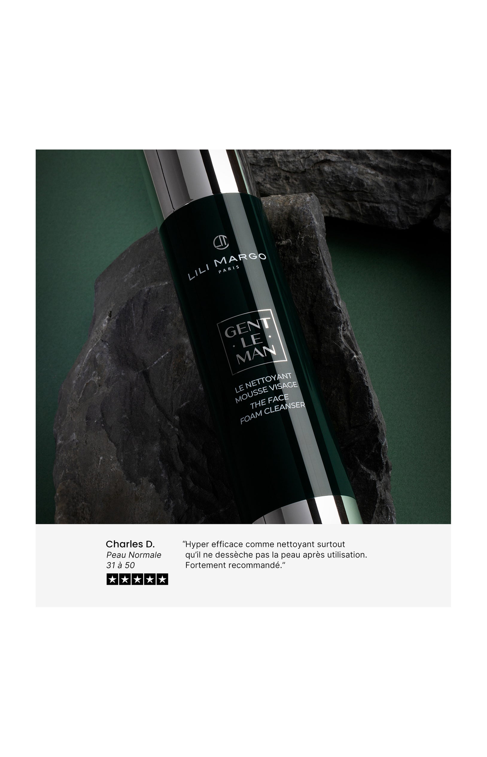 Mousse nettoyante - Gentleman - Homme - Visage - 120 ml