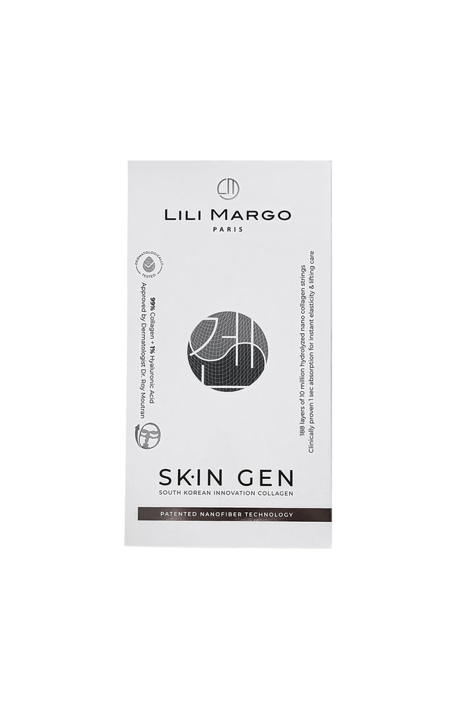 Masque nanofibre soluble - Collagène & acide hyaluronique - SK.IN GEN - Visage - 9 unités