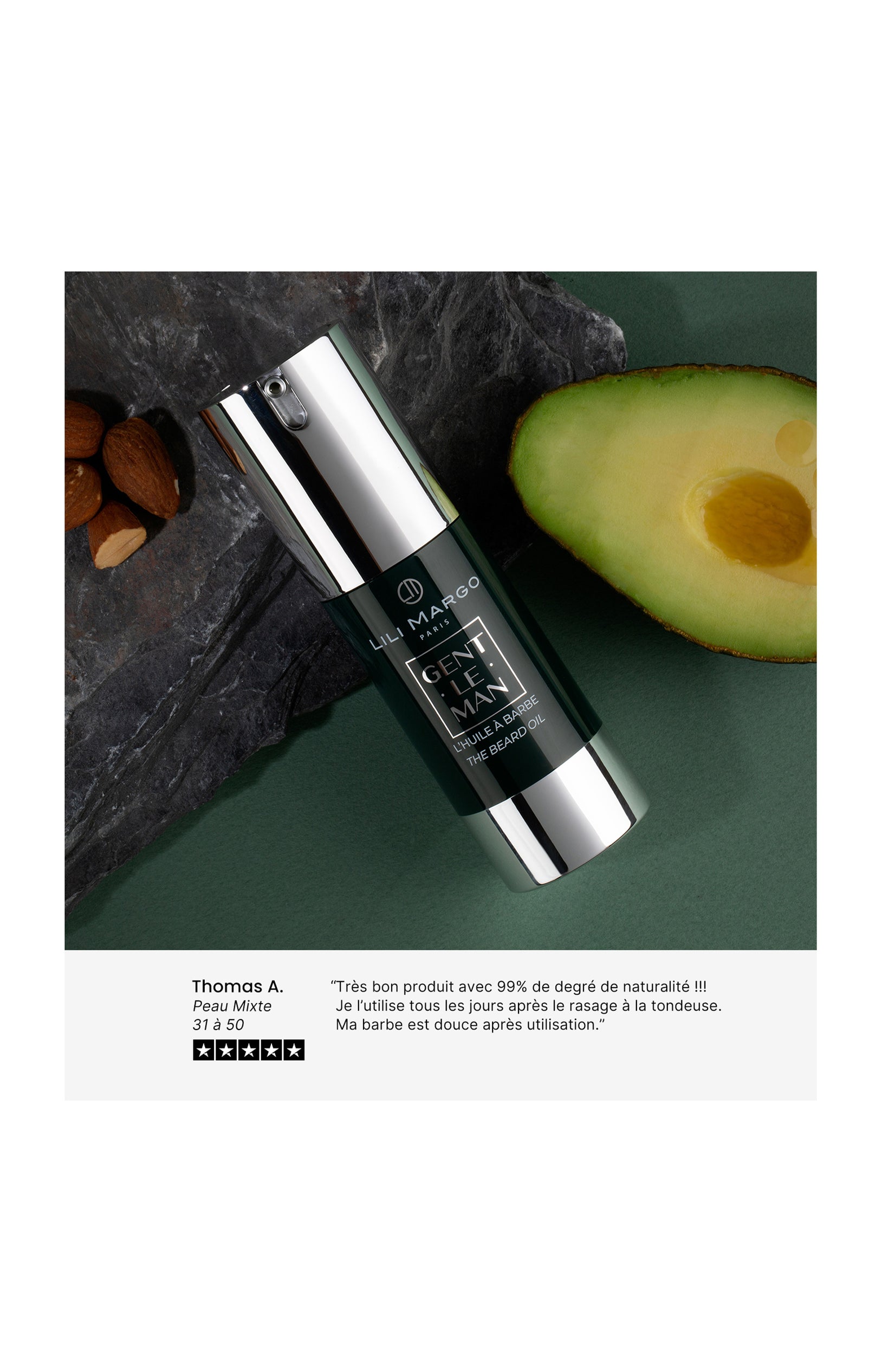 Huile à barbe - Gentleman - Homme - 30 ml