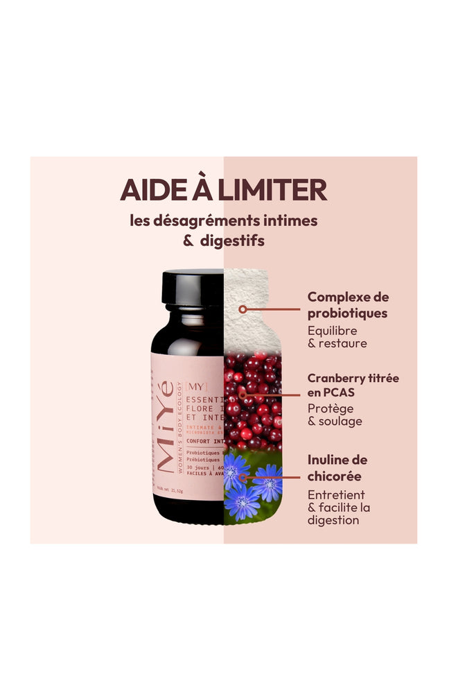 Compléments alimentaires - Flore intime & intestinale - 60 comprimés