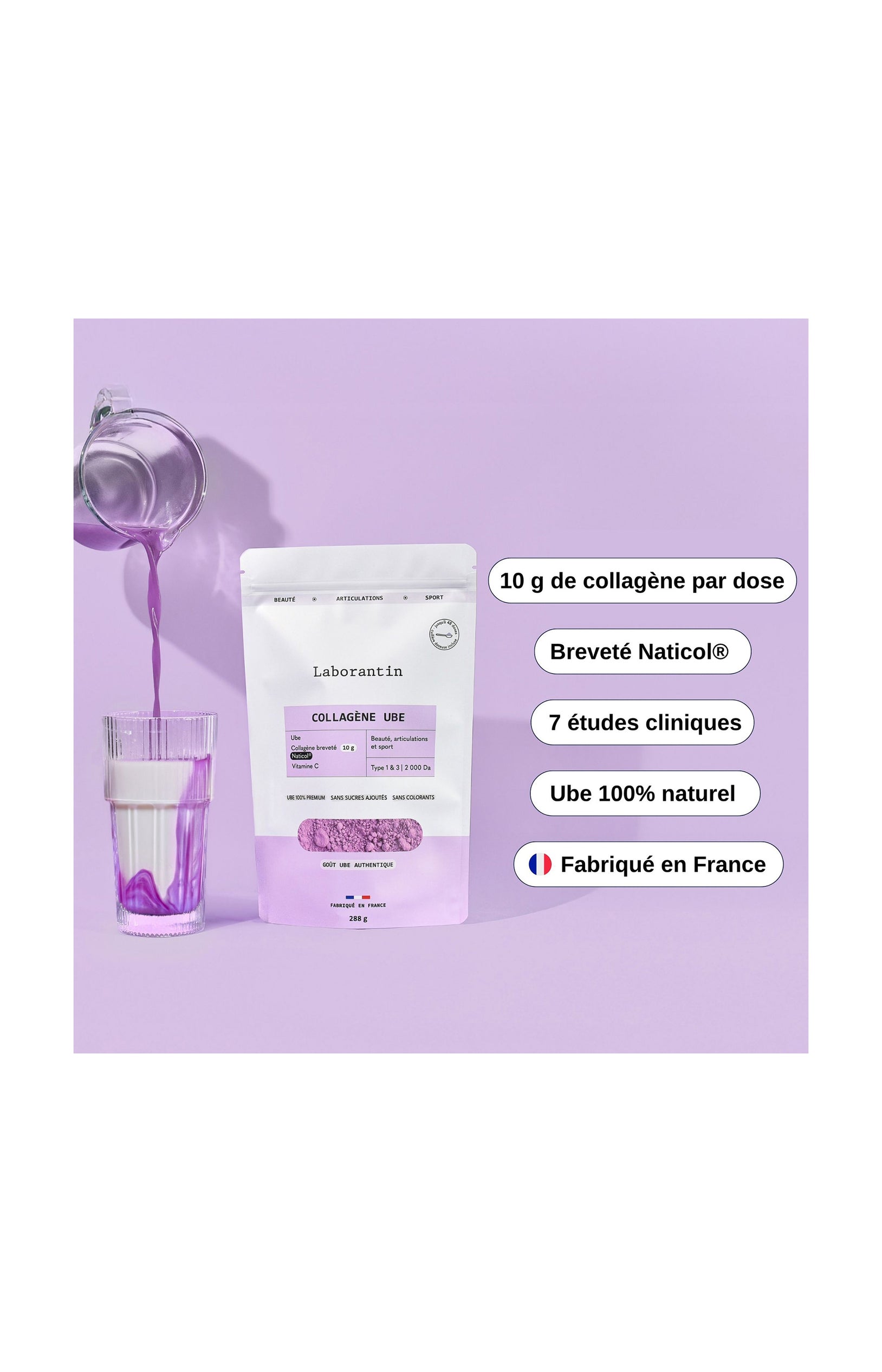 Collagène Ube en poudre - 288 g