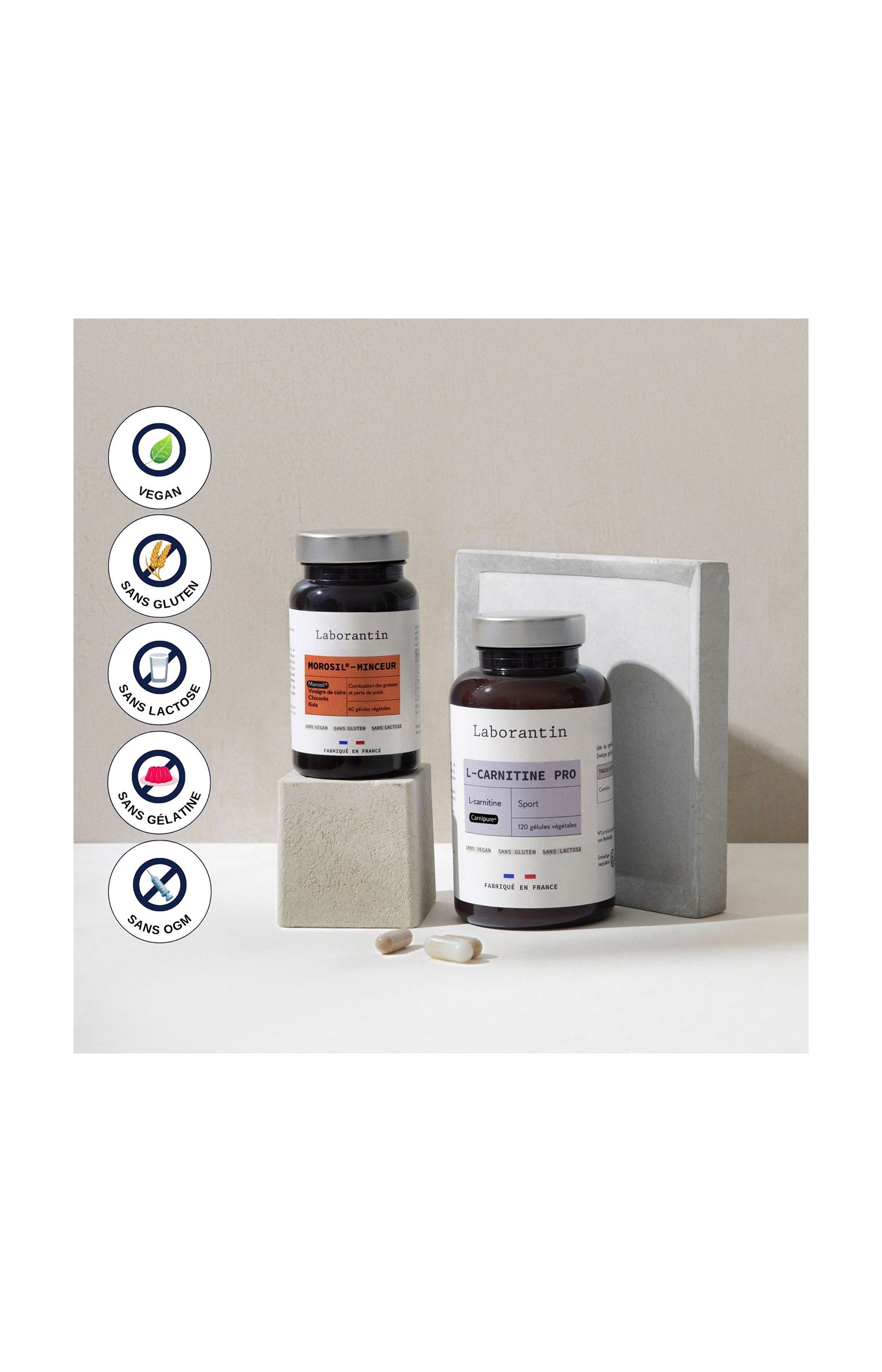 Pack sèche - Morosil minceur & carnitine - 2 produits