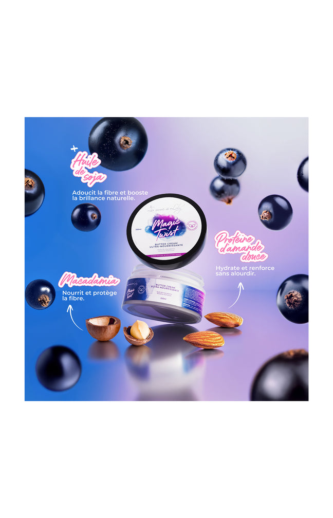 Crème nourrissante - Magic Twist - Cheveux secs, très frisés & crépus -  250 ml