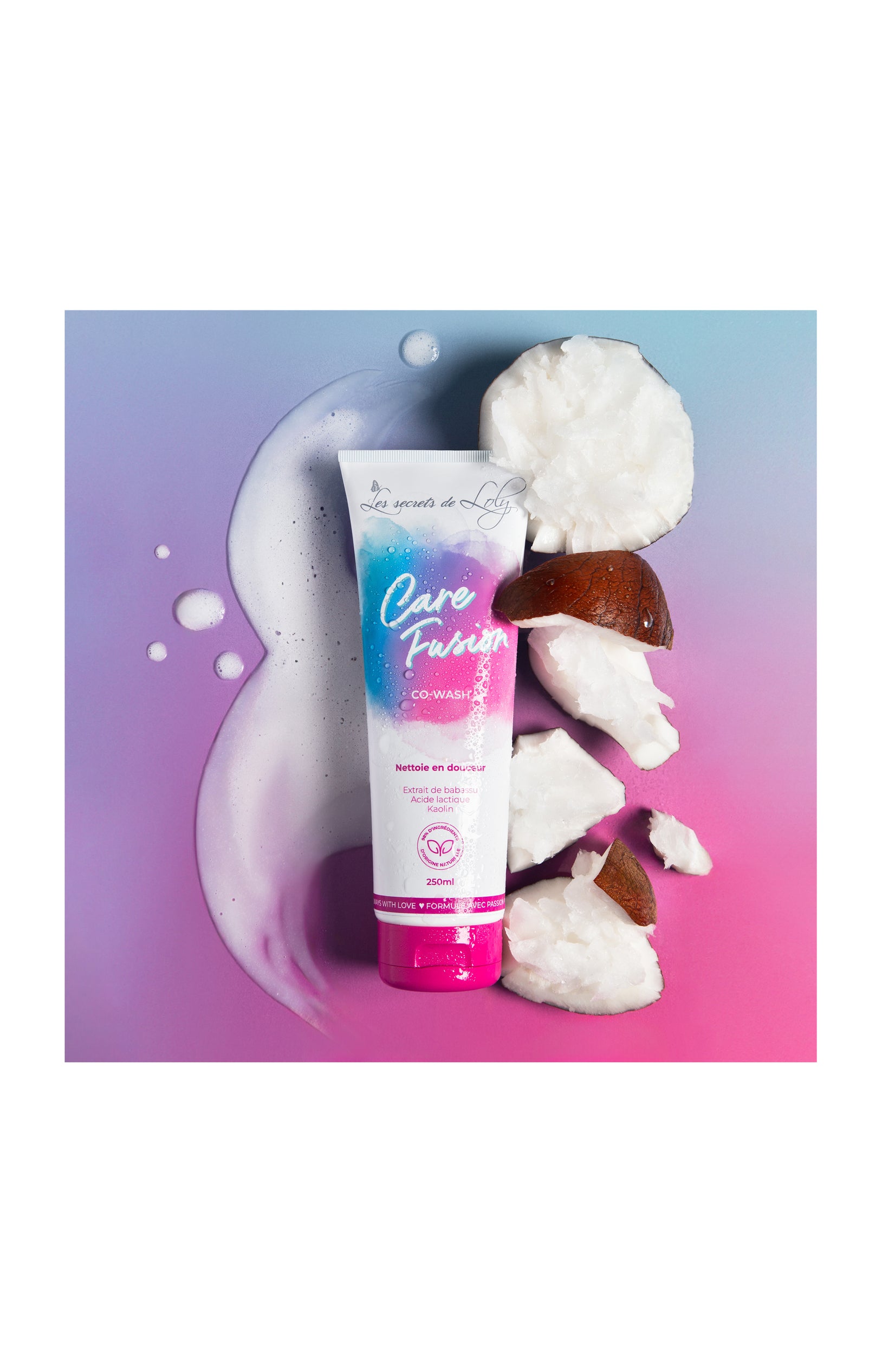 Shampooing crème - Care Fusion - Tous types de cheveux - 250 ml