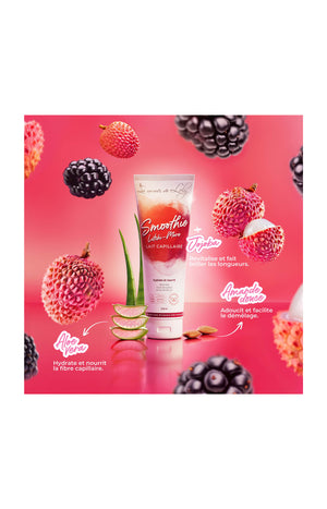 Lait capillaire Hydratant - Smoothie Litchi Mûre - 250 ml