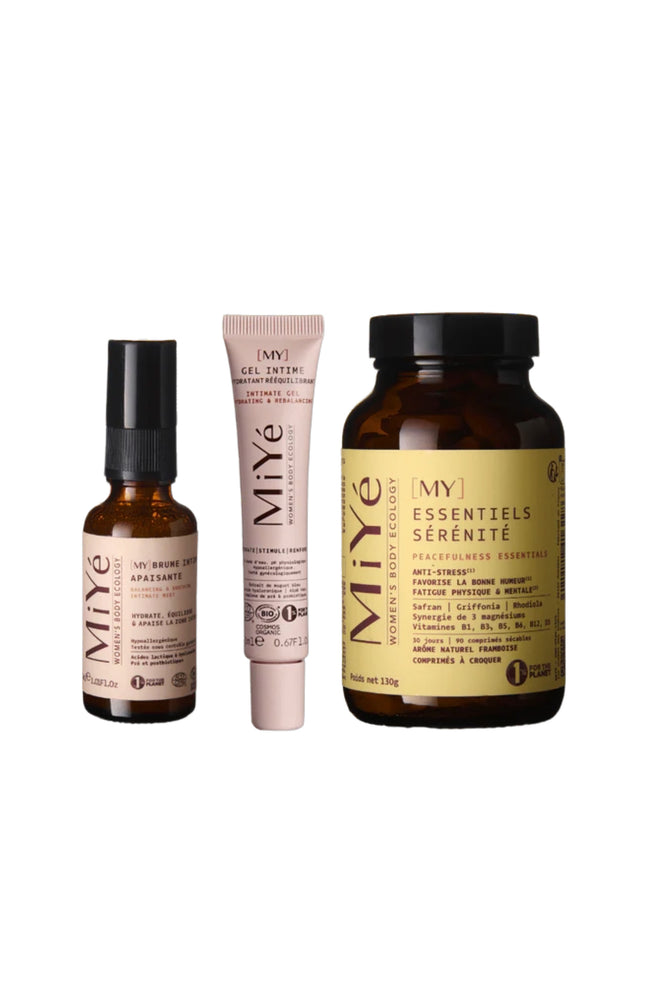 Kit Sensualité - Compléments alimentaires, gel & brume intime