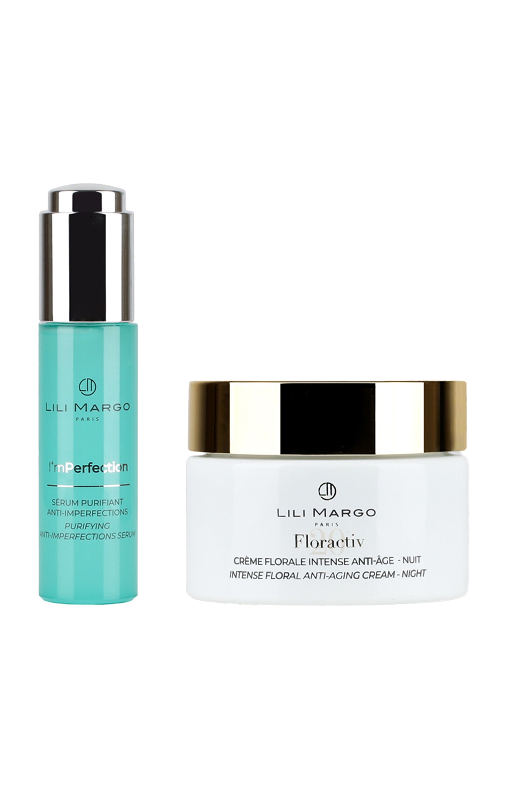 Sérum purifiant & crème de nuit anti-âge - Visage
