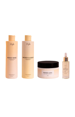 Routine de soins réparateurs - Monoï - 4 produits