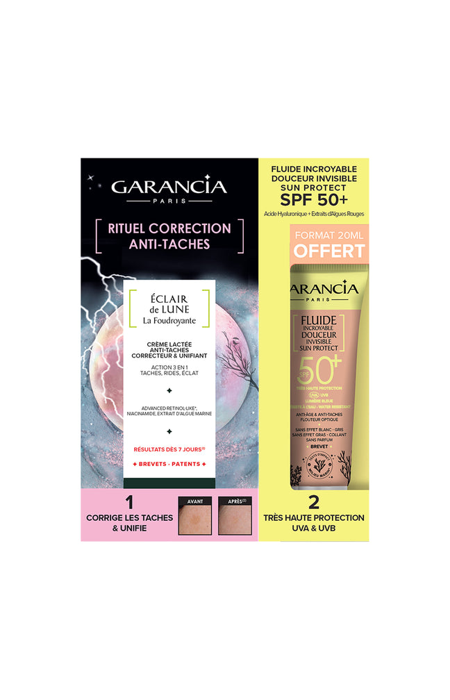 Coffret sérum anti-tâches & mini fluide solaire SPF 50 - Visage - 2 produits