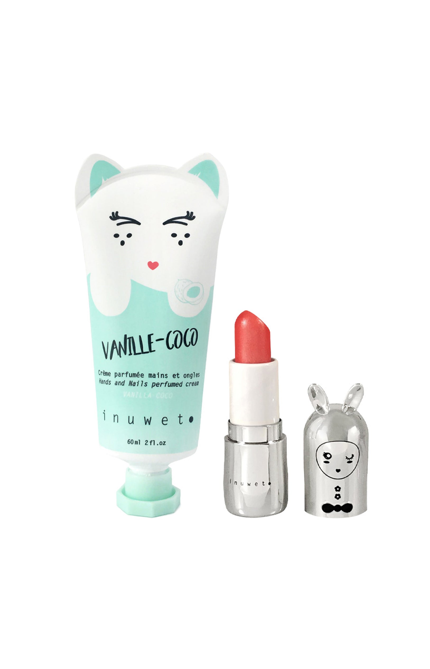 Baume à lèvres teinté & crème mains - Coco & vanille