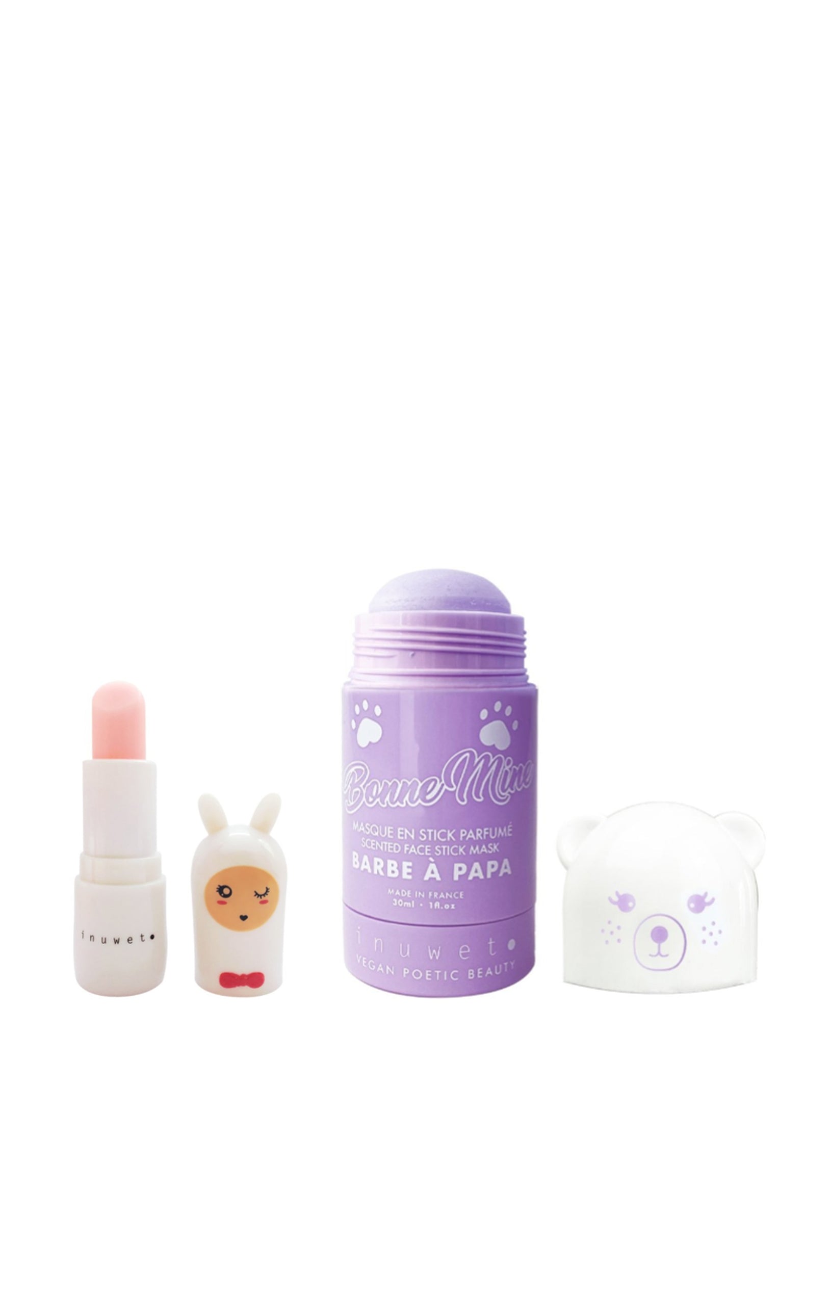 Baume à lèvres & masque bonne mine - Barbe à papa