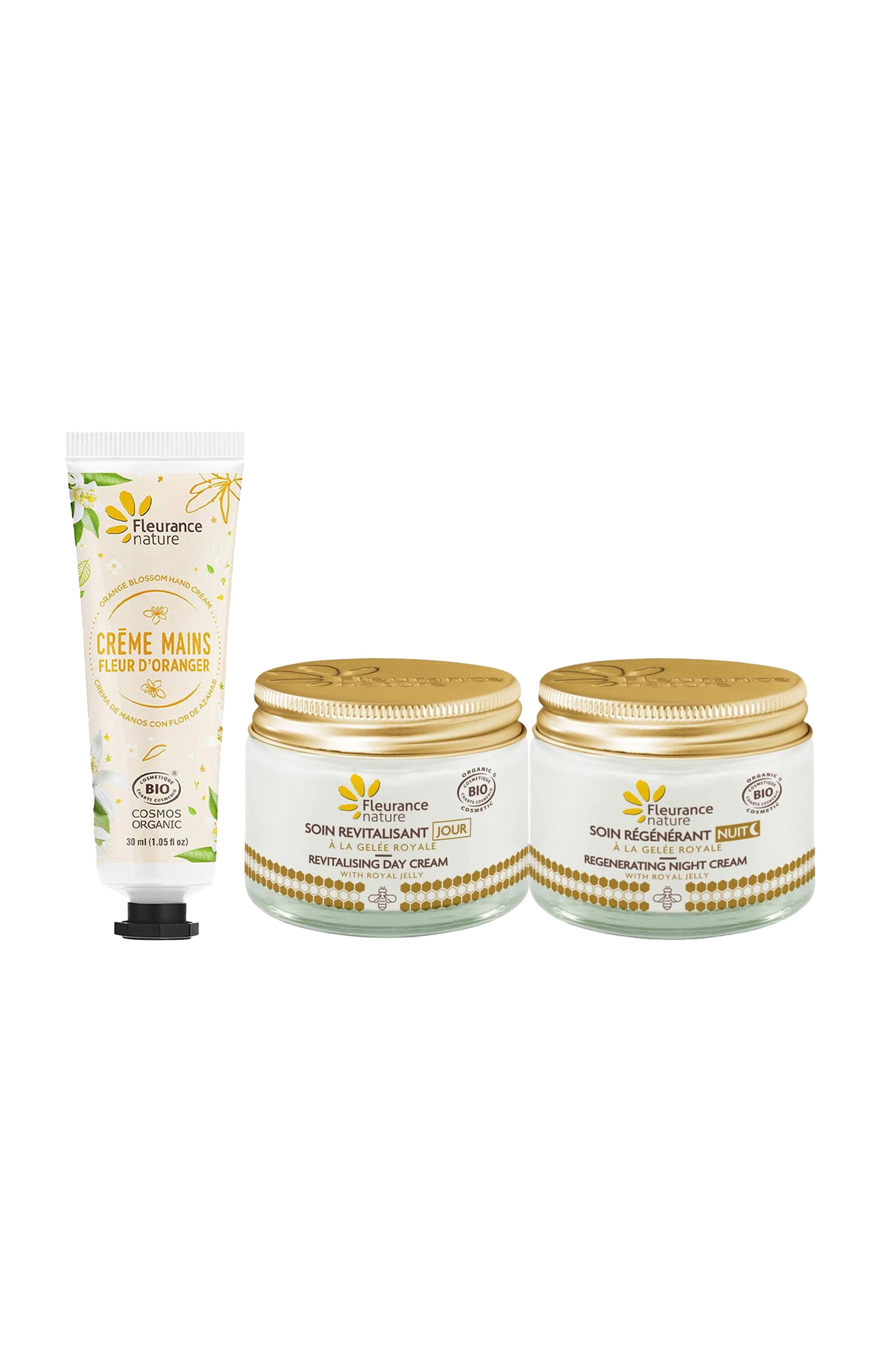 Soins visage jour & nuit + 1 crème mains offerte