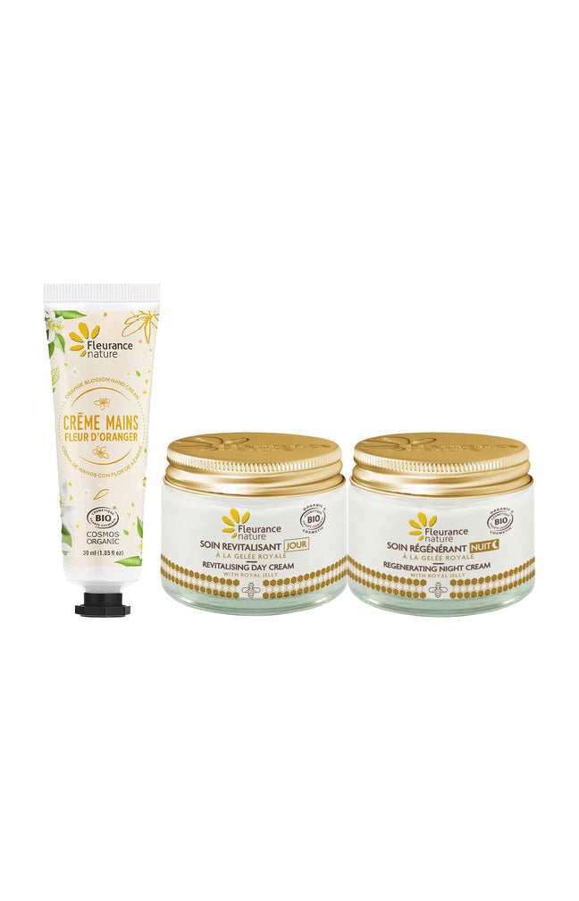Soins visage jour & nuit + 1 crème mains offerte
