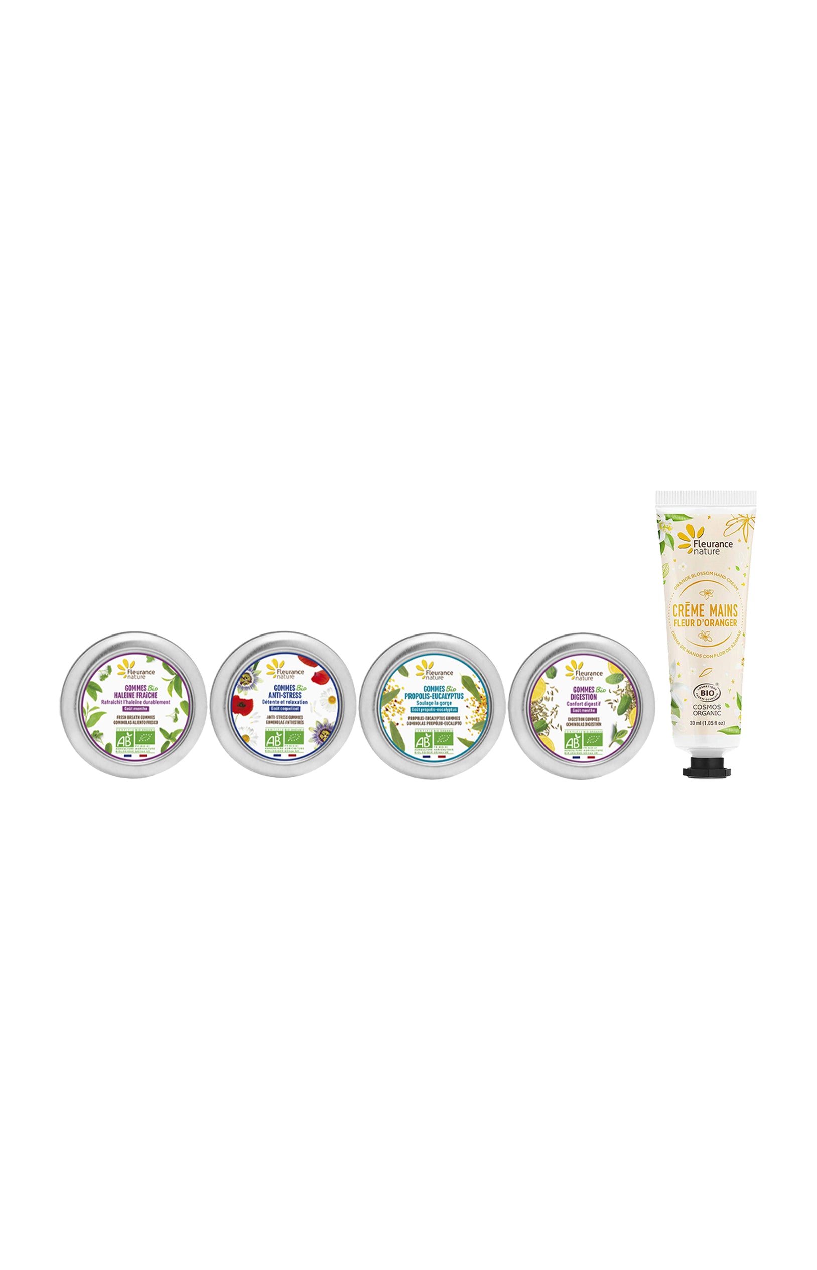 Coffret gommes bien-être - Digestion, stress & immunité + 1 crème mains offerte