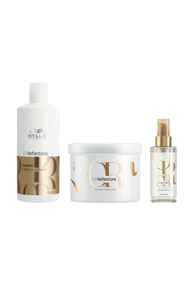Shampoing, masque & huile capillaire - Oil reflections - 3 produits