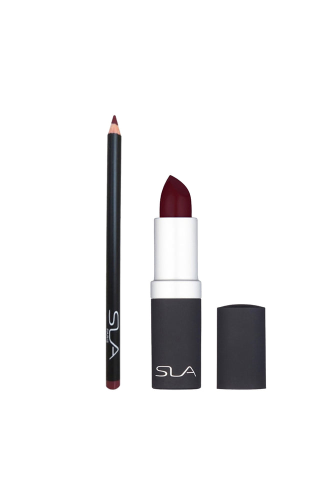 Crayon & rouge à lèvres - Bordeaux