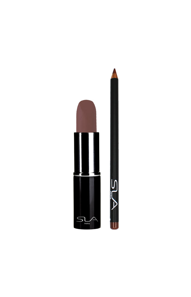 Crayon & rouge à lèvres - Marron