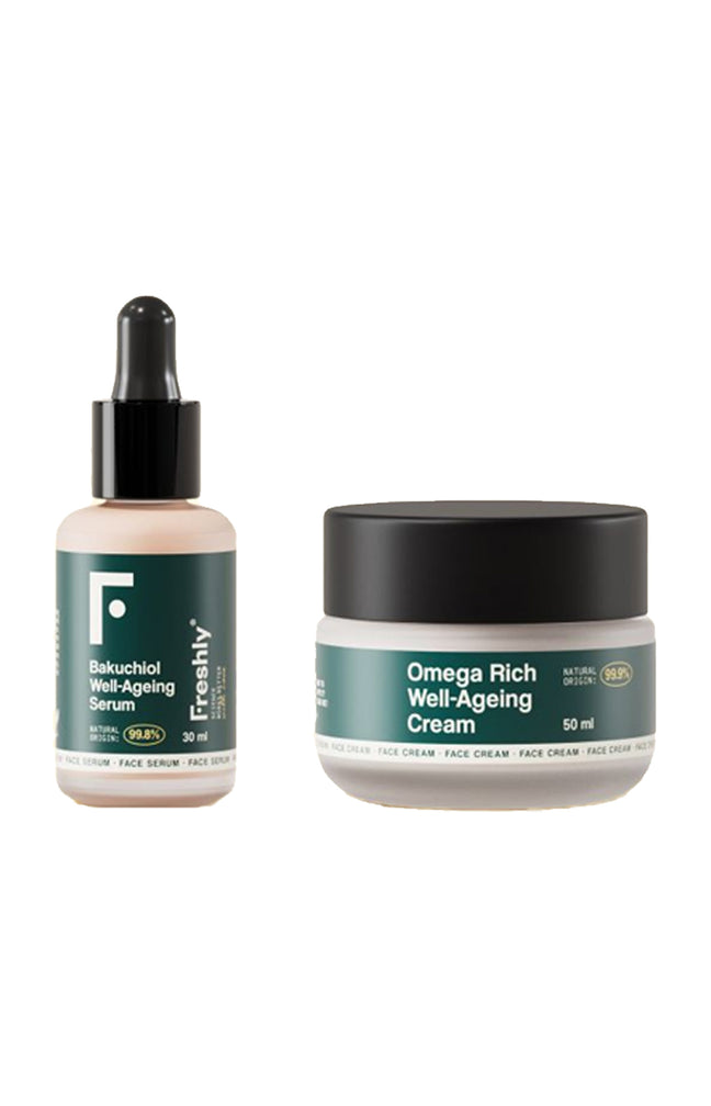 Sérum & crème anti-âge - Bakuchiol & omégas - Peaux matures