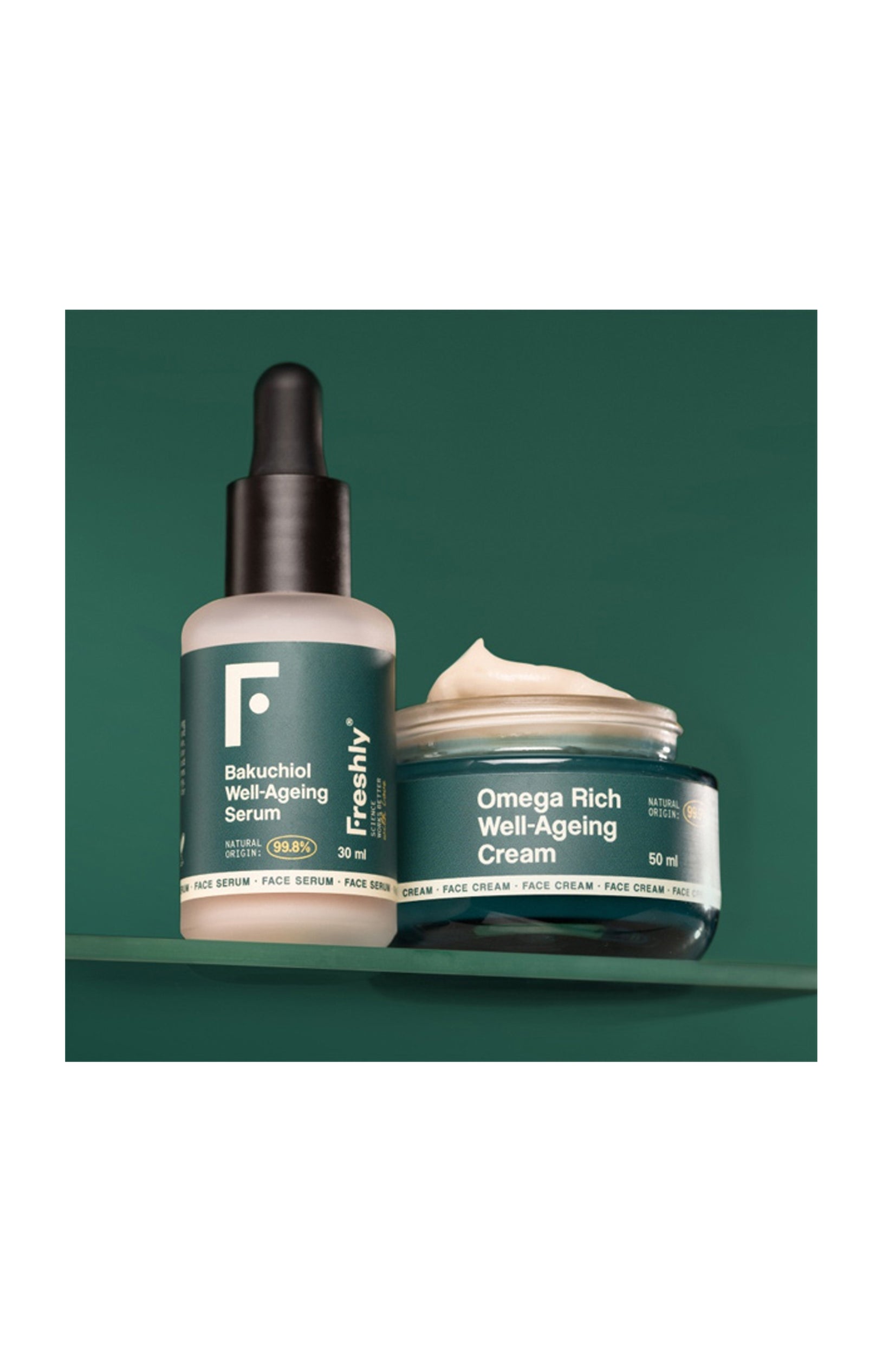 Sérum & crème anti-âge - Bakuchiol & omégas - Peaux matures