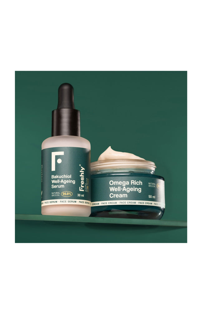 Sérum & crème anti-âge - Bakuchiol & omégas - Peaux matures