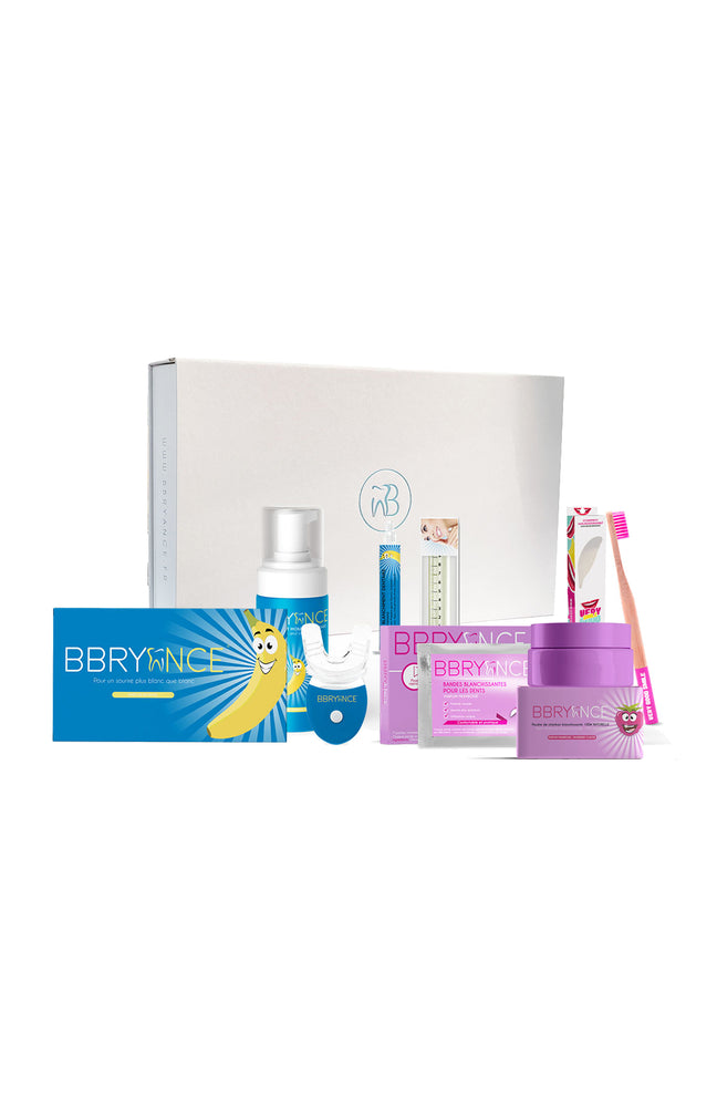 Coffret blancheur deluxe - Banane & framboise - 5 produits