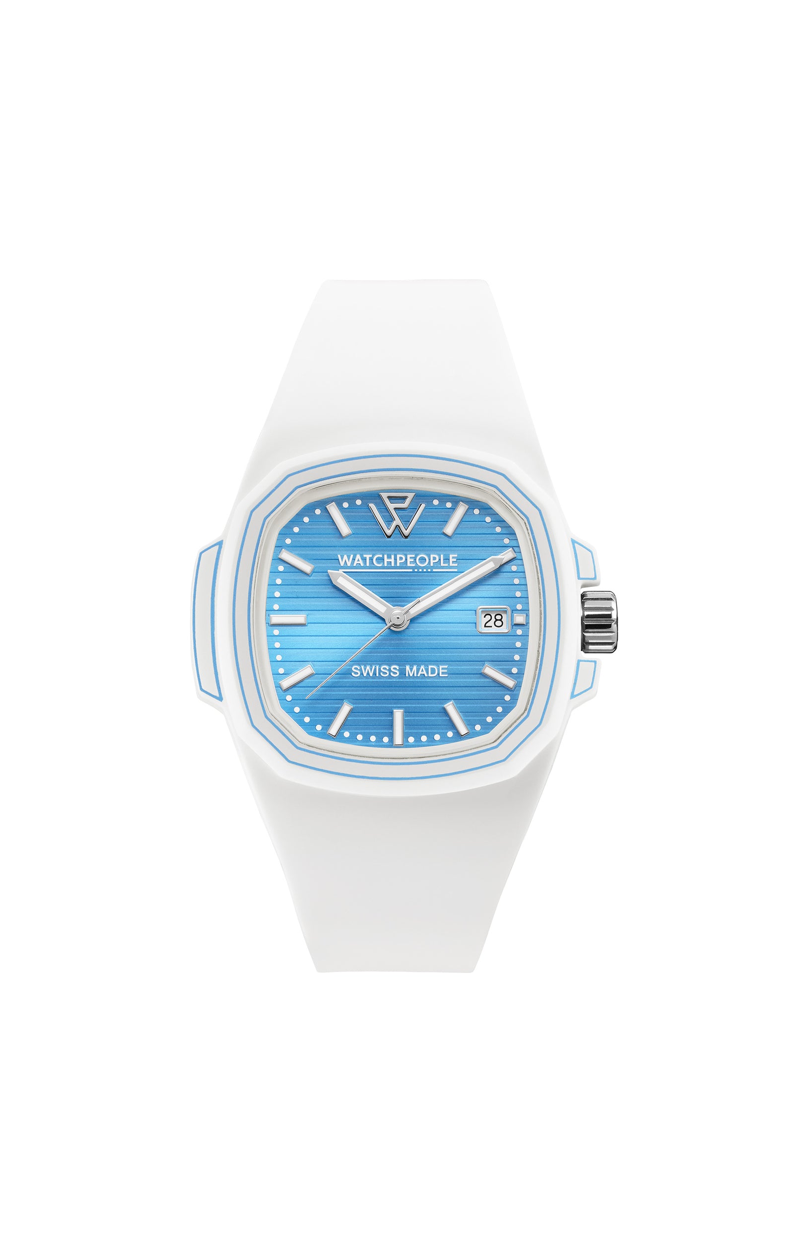 Montre à quartz - Sunset bleu turquoise