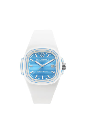 Montre à quartz - Sunset bleu turquoise