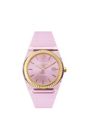 Montre à quartz - Clear Sili - Rose