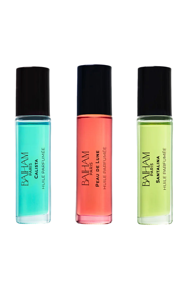 Trio roll on d'huiles parfumées - Calista, Peau de lune & Santalina