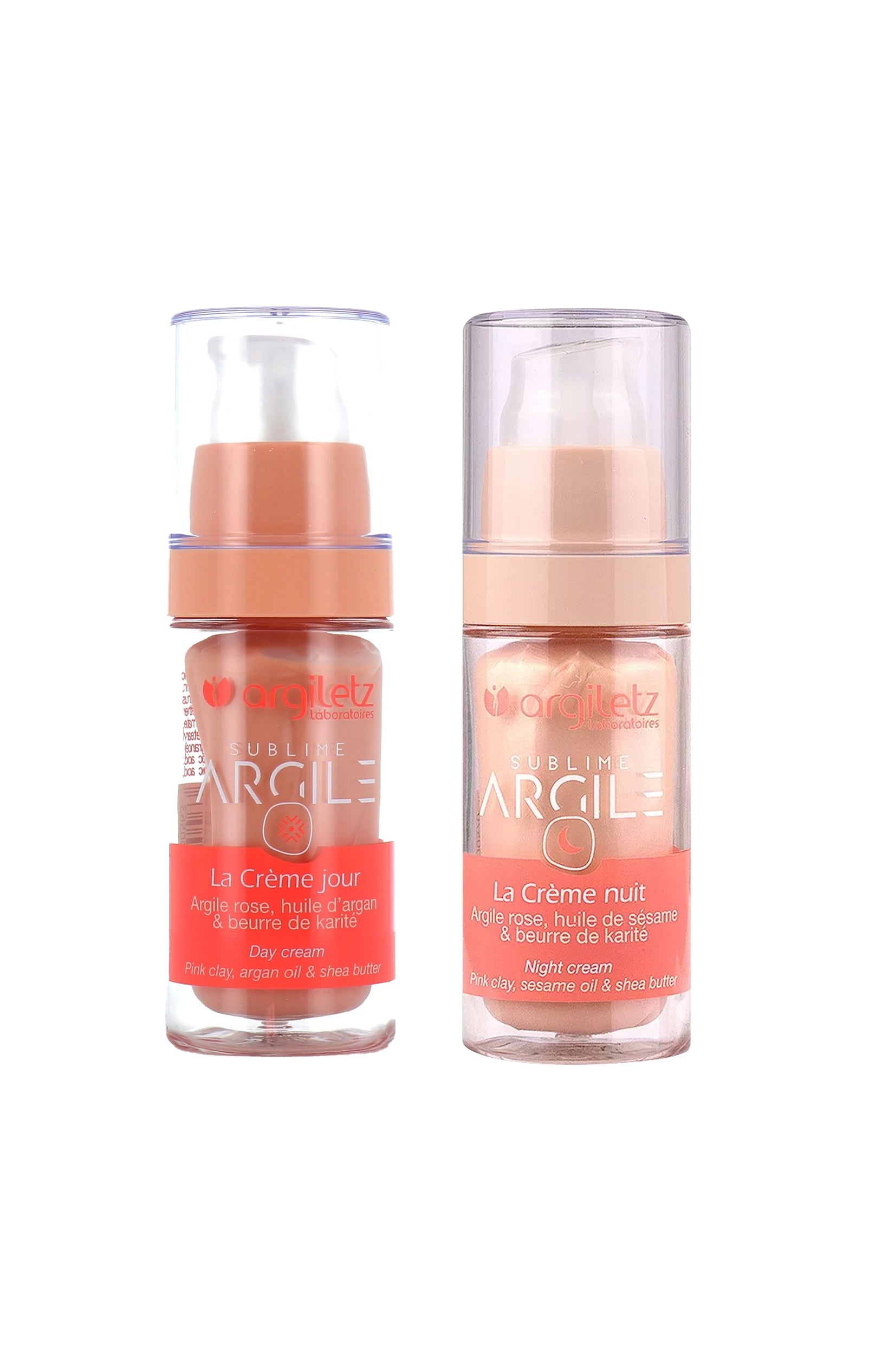 Duo crèmes jour & nuit - Argile rose - Visage