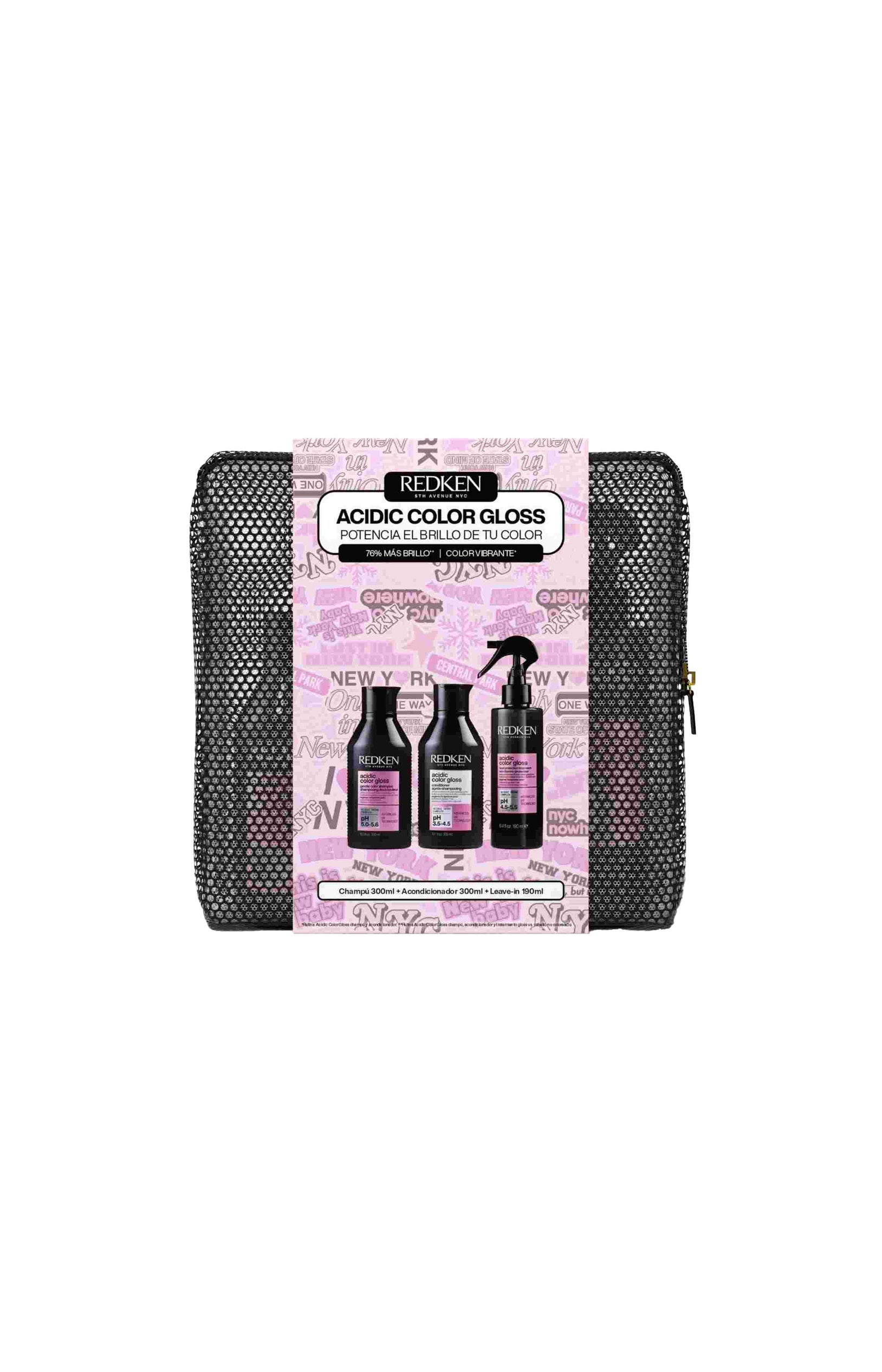 Coffret de soins Redken - Acidic Color Gloss - 3 produits
