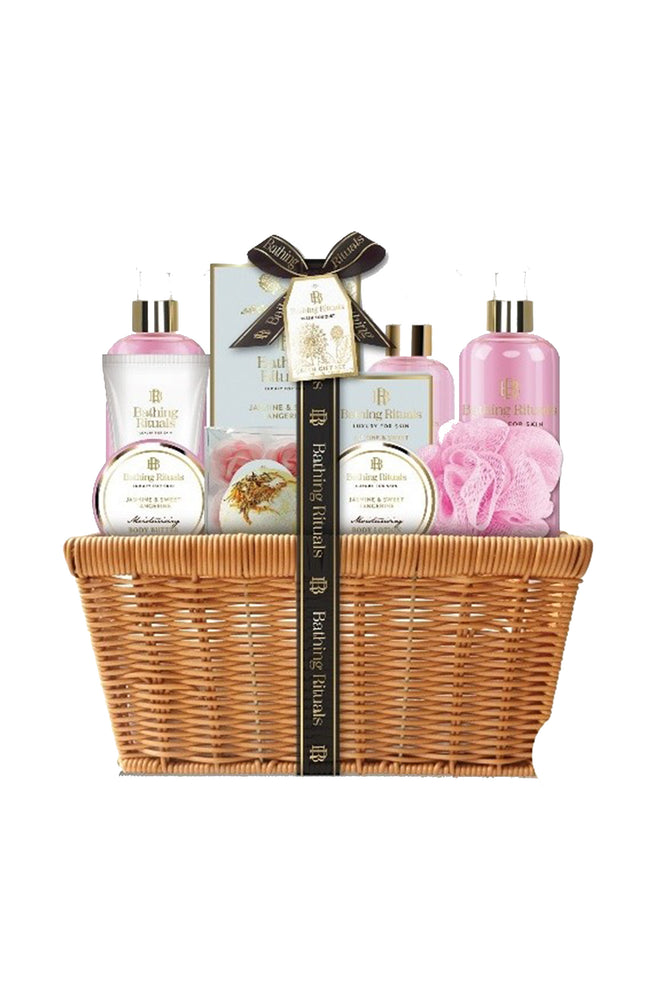 Coffret panier de bain - Rose - 11 produits