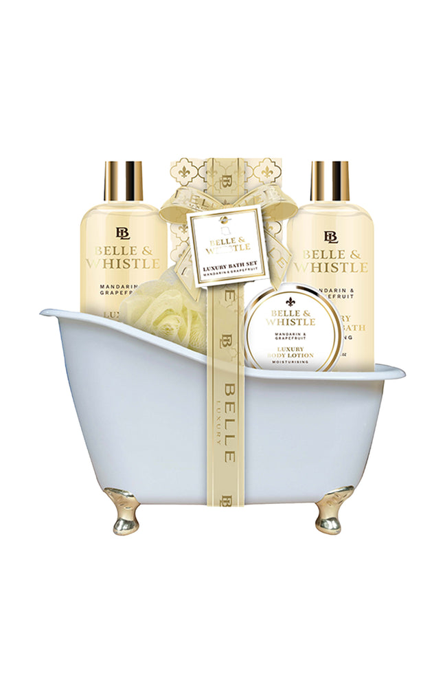 Coffret de bain baignoire -  Belle Luxury In Gold - 5 produits