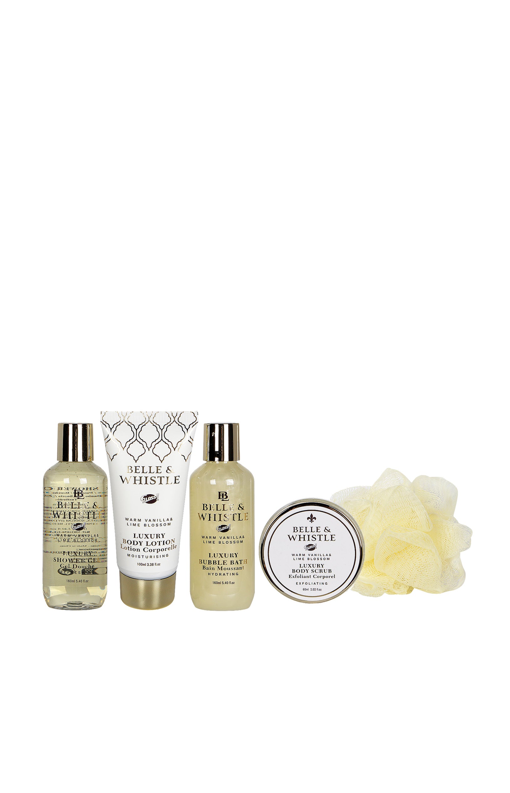 Coffret de bain - Belle Luxury in Gold - 5 produits