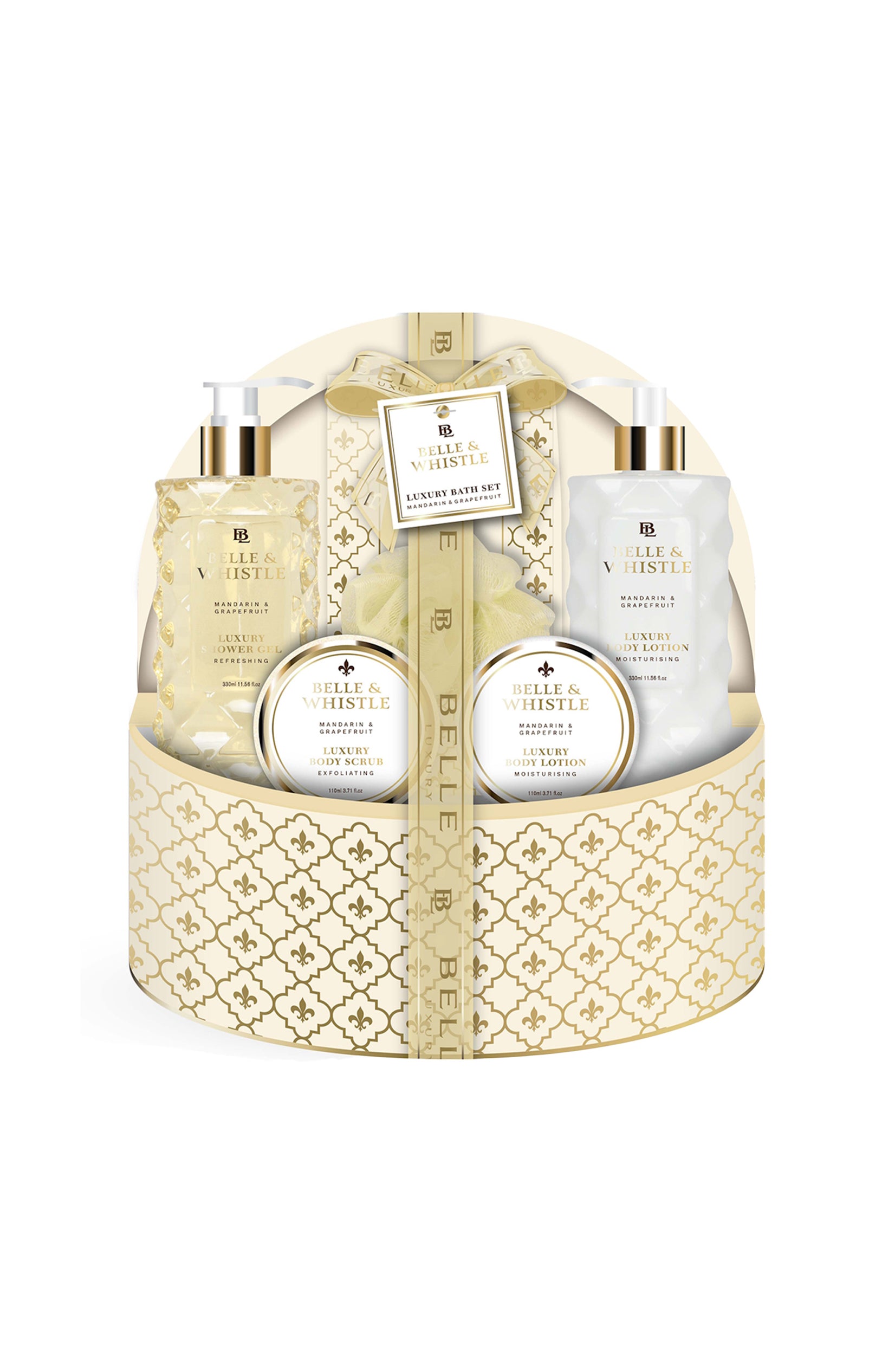 Coffret de bain - Belle Luxury In Gold - Mandarine & pamplemousse - 6 produits