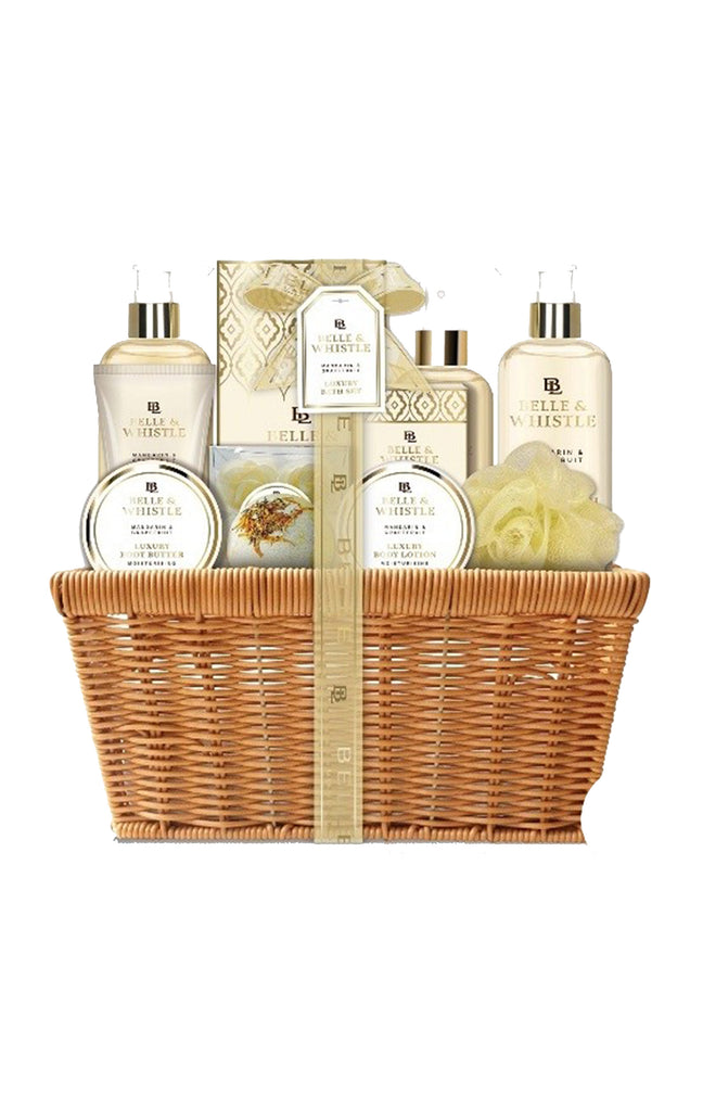 Coffret panier de bain - Doré - 11 produits