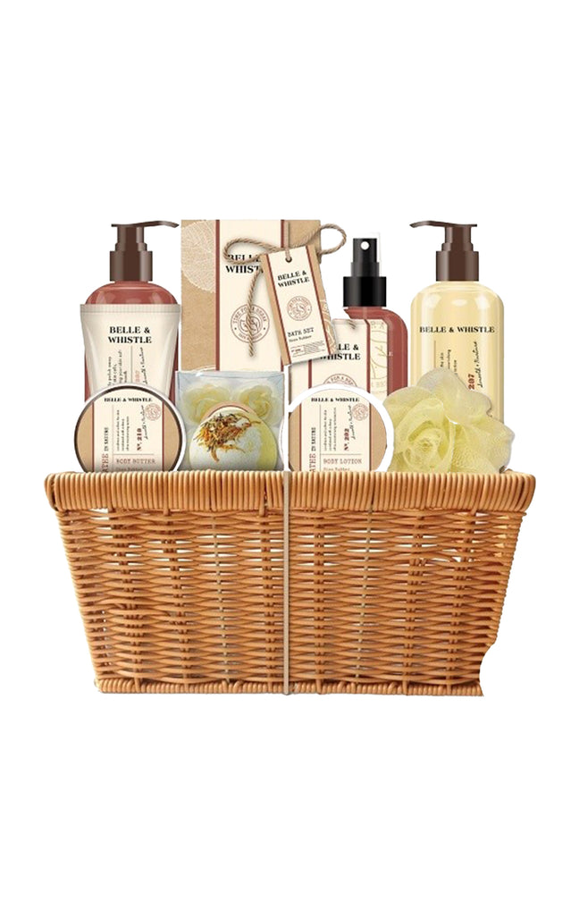 Coffret panier de bain - Marron - 11 produits
