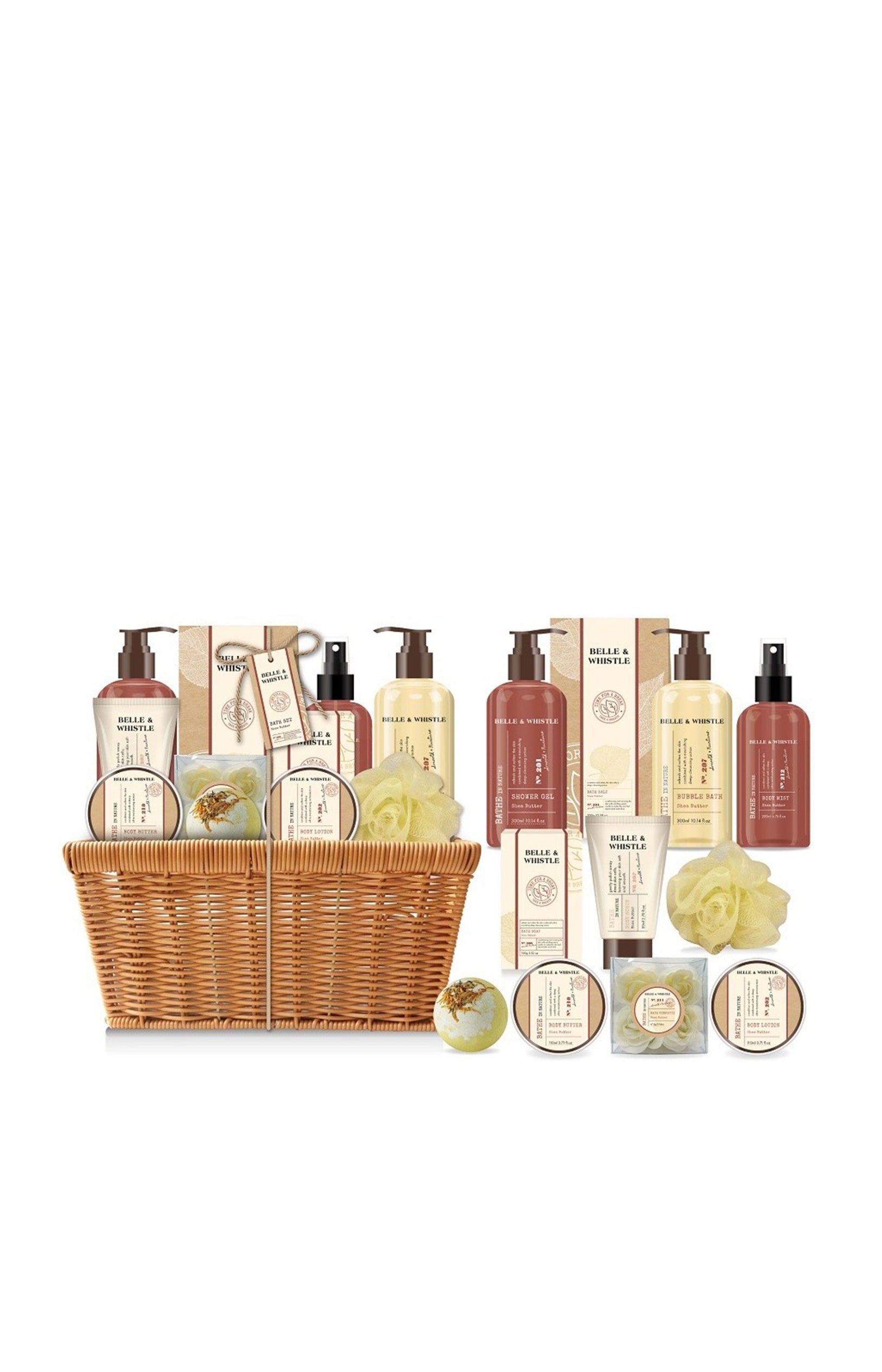 Coffret panier de bain - Marron - 11 produits