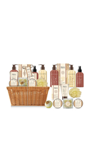 Coffret panier de bain - Marron - 11 produits