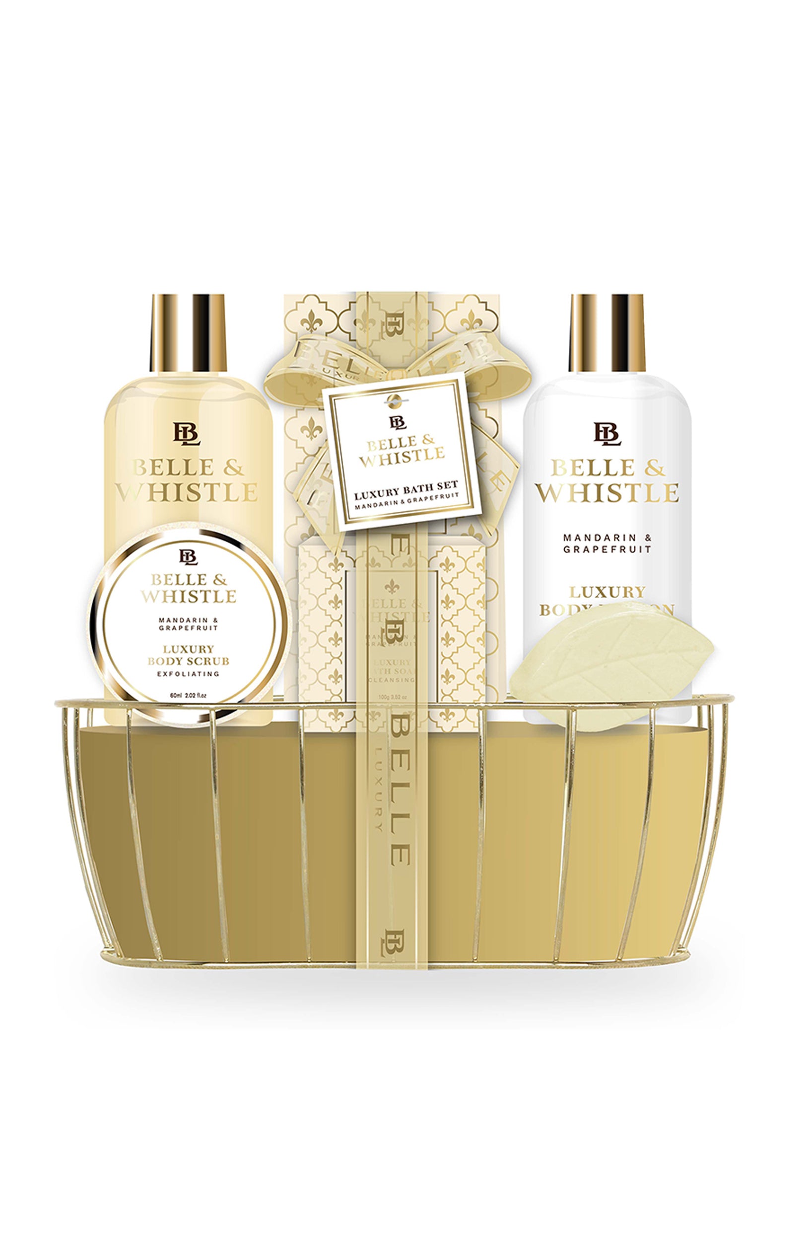 Coffret de bain baignoire - Luxury In Gold - 5 produits