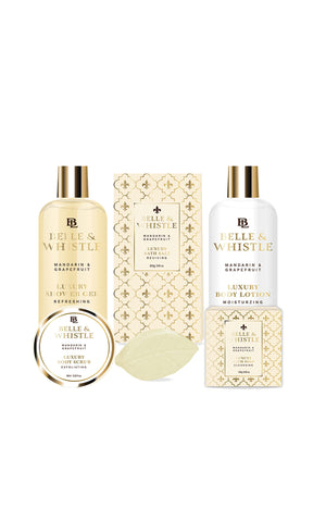 Coffret de bain baignoire - Luxury In Gold - 5 produits
